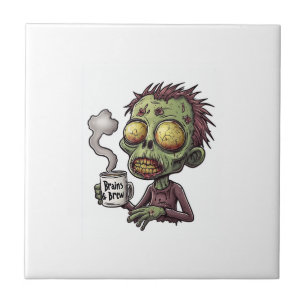 Zombie-Kaffeepause Fliese
