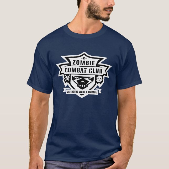 Zombie-Kampf-Verein-Logo T T-Shirt (Vorderseite)
