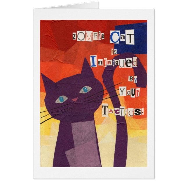 Zombie-Katze wird durch Ihre Taktiken intrigiert (Vorne)