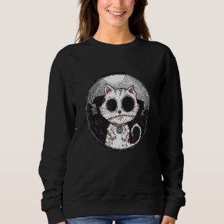 Zombie-Katze   Zombie-Katze  Halloween Sweatshirt