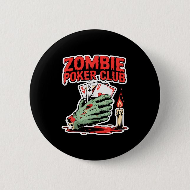 Zombie Ker Club Halloween  Button (Vorderseite)