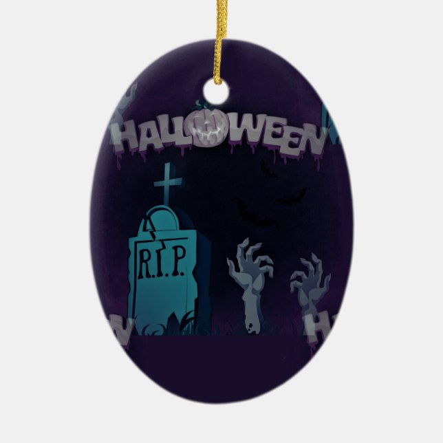 Zombie Keramik Ornament (Vorne)