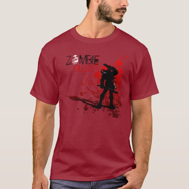 Zombie KILLER - Spritzer im Blut T-Shirt (Vorderseite)