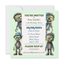 Zombie Kindergeburtstag Party