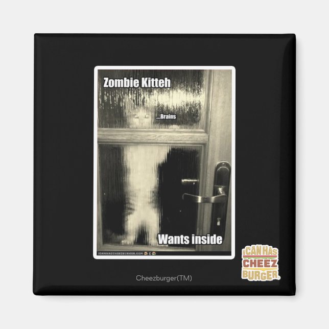 Zombie Kitteh Magnet (Vorne)