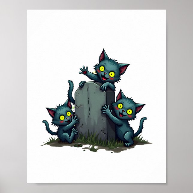 Zombie Kitten überraschend Poster (Vorne)