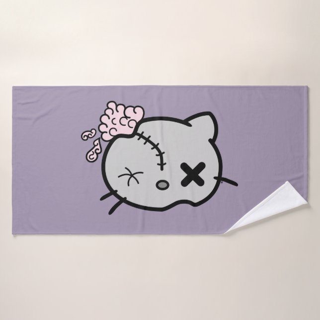 Zombie Kitty (Serviette de bain)