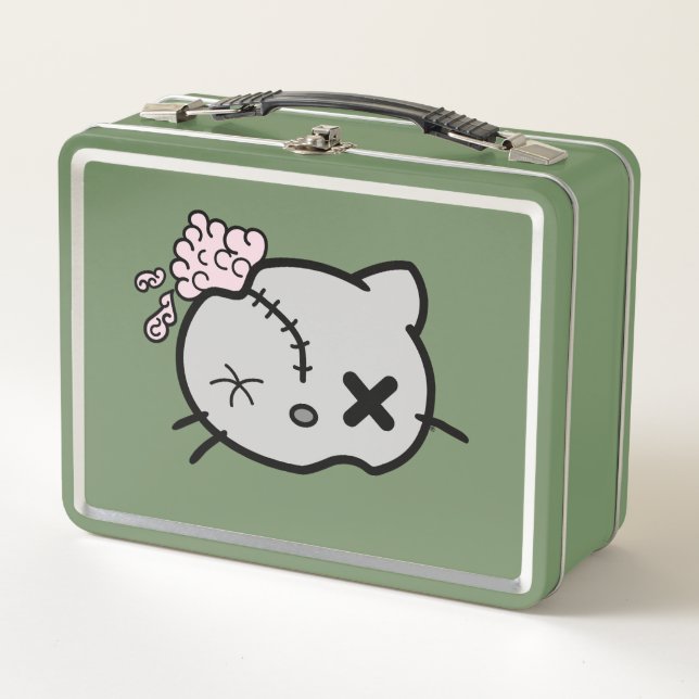 Zombie Kitty Metall Brotdose (Vorderseite)