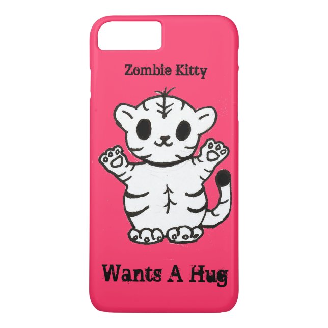 Zombie Kitty Will eine Umarmung Case-Mate iPhone Hülle (Rückseite)