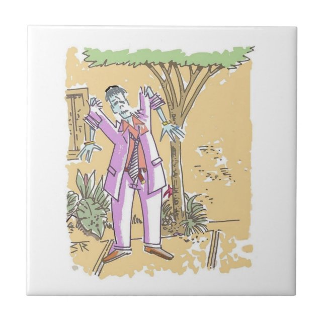 Zombie kleine Fliese (Vorderseite)