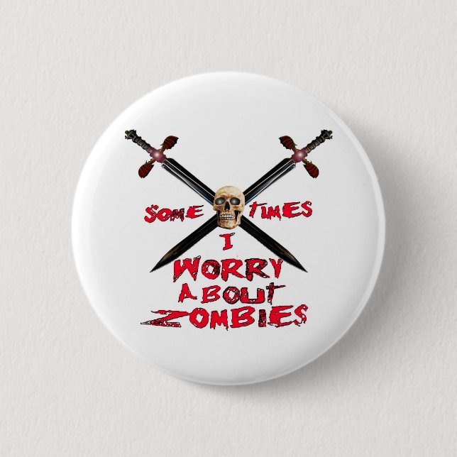 Zombie-Knopf Button (Vorderseite)
