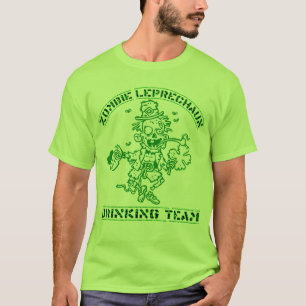 Zombie-Kobold-trinkendes Team T-Shirt