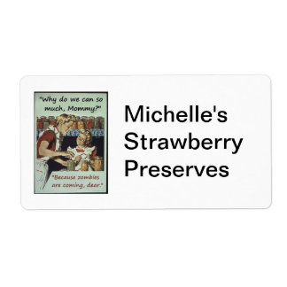 Zombie-Konservenetikett