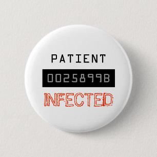 Zombie-Kostüm - Halloween-Button Button