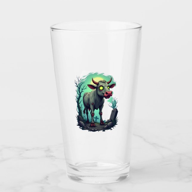 Zombie-Kuh-Apokalypse Glas (Vorderseite)