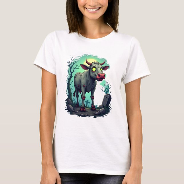 Zombie-Kuh-Apokalypse T-Shirt (Vorderseite)