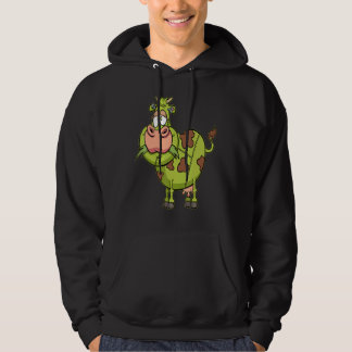 Zombie-Kuh Faules Halloween-Kostüm  Farm Tier weit Hoodie