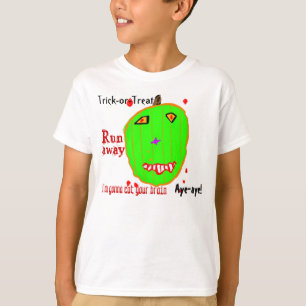 Zombie-Kürbis-Süßes-oder-Saures T-Shirt