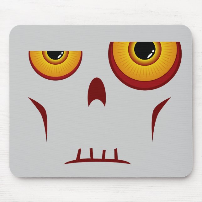 Zombie-langes Gesicht Mousepad (Vorne)