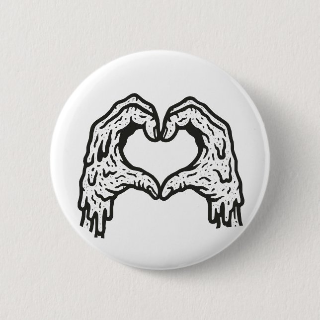 Zombie-Liebe Button (Vorderseite)