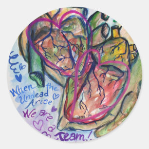 Zombie Liebe Gedicht Custom Label Stickers