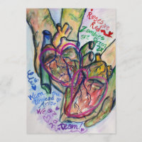Zombie Liebe Gedicht Malerei Einladungen