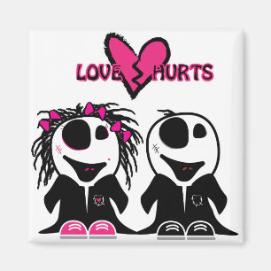 ZOMBIE LIEBE HURTS MAGNET