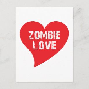 Zombie-Liebe Postkarte