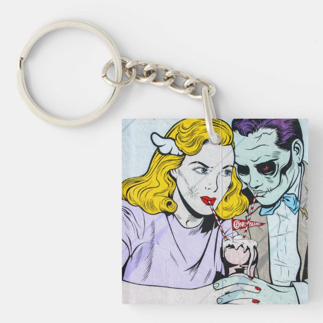 Zombie-Liebe Schlüsselanhänger (Vorderseite)