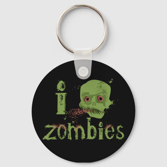 Zombie-Liebe Schlüsselanhänger (Vorderseite)