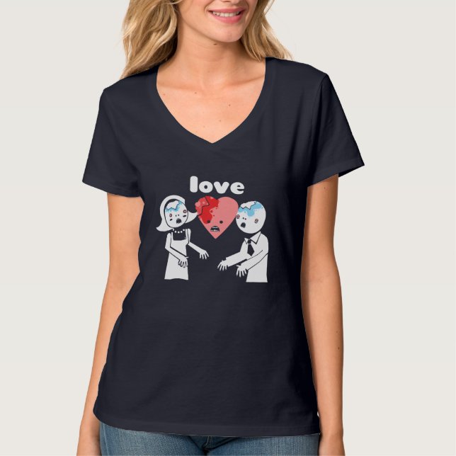 Zombie-Liebe T-Shirt (Vorderseite)