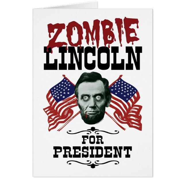 Zombie Lincoln für Präsident - Anti Trump Hillary (Vorne)