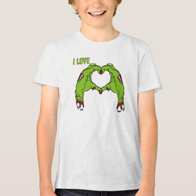 Zombie Love Tri-Blend Shirt (Vorderseite)