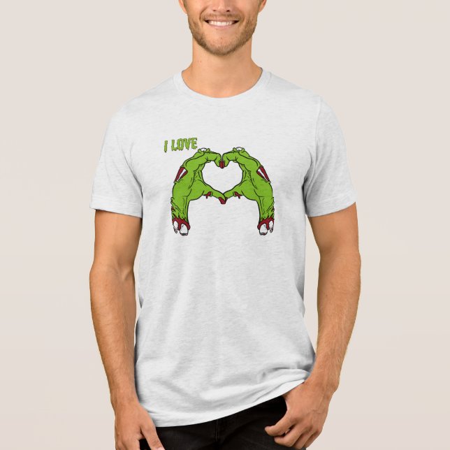 Zombie Love Tri-Blend Shirt (Vorderseite)