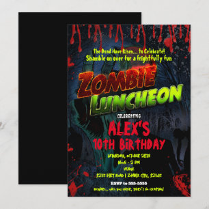Zombie Luncheon Halloween-Party Einladung