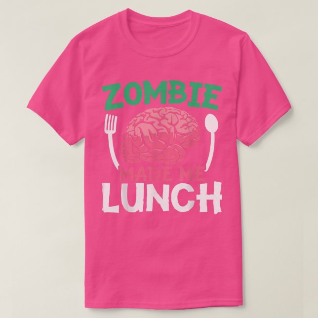 Zombie machte mich zu Halloween-Trick oder Treat Z T-Shirt (Design vorne)