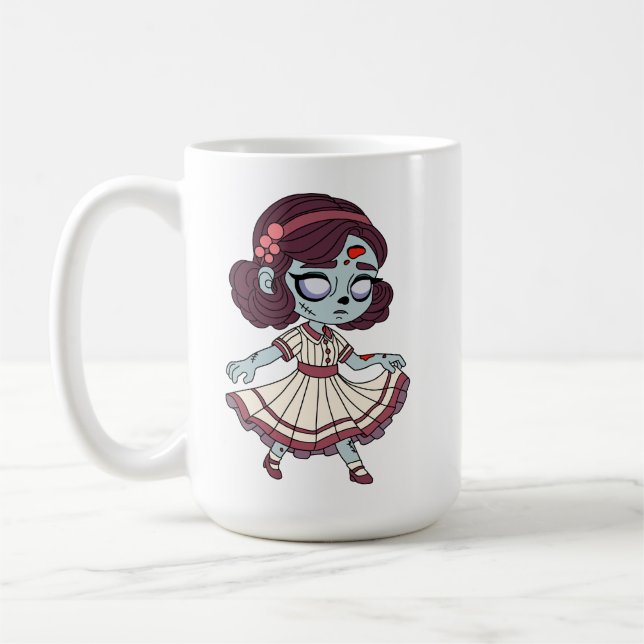 Zombie-Mädchen aus den 1930ern Kaffeetasse (Links)