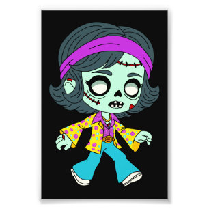 Zombie-Mädchen der 1970er Fotodruck