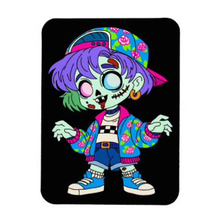 Zombie-Mädchen der 90er Magnet