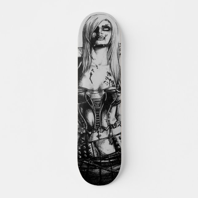 Zombie-Mädchen Skateboard (Vorne)