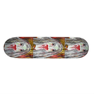 Zombie-Mädchen-Skateboard Skateboard