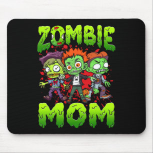 Zombie Mama Halloween Kostümfamilie Matching Mousepad