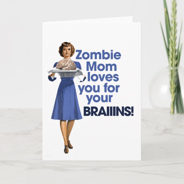 Zombie-Mama Karte (Vorderseite)