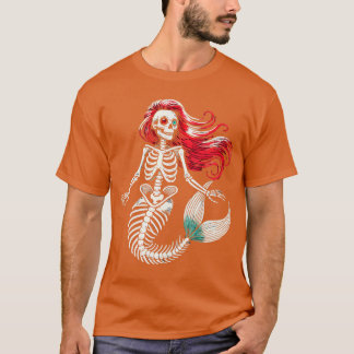 Zombie Meerjungfrau Halloween Kostüm Gruseliger Tr T-Shirt