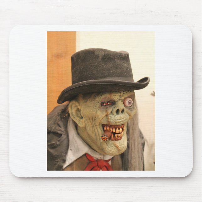 Zombie mit Zigar und Top Hat Mousepad (Vorne)