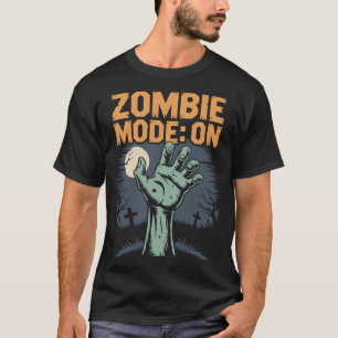 Zombie-Modus Ein Gruseliges Halloween T-Shirt