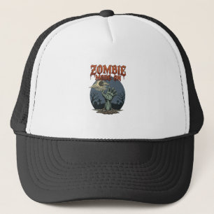 Zombie-Modus Halloween-Hand-Mond-Friedhof_1 Truckerkappe