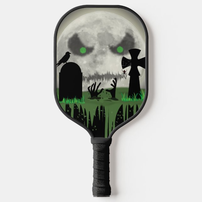 Zombie Moon Pickleball Schläger (Vorderseite)