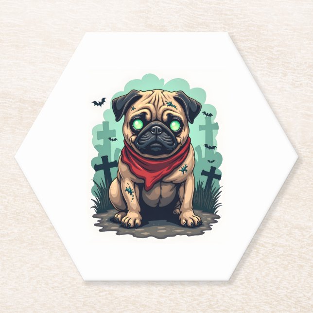 Zombie Mops Parade Untersetzer (Vorderseite)