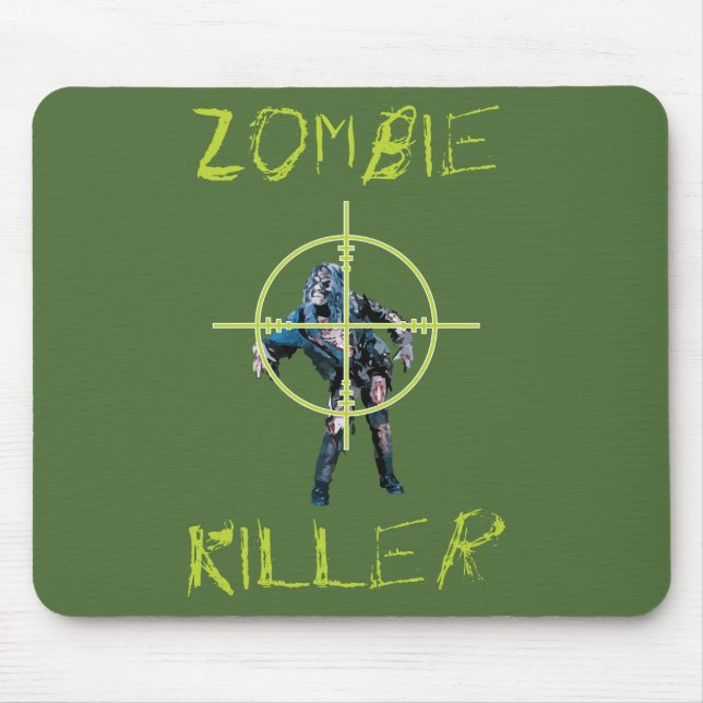 Zombie-Mörder und Fadenkreuz Mousepad (Vorne)